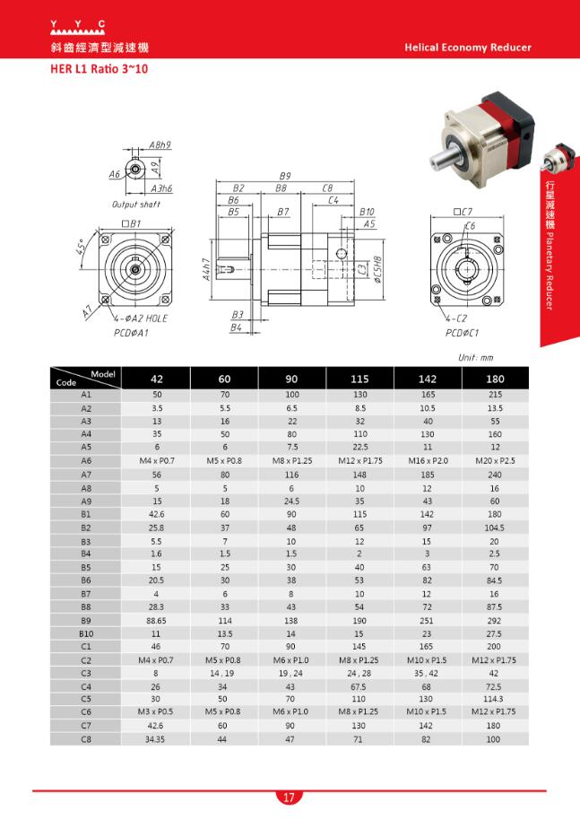 HER斜齒經濟型行星減速機